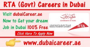 RTA Careers Dubai Jobs