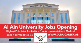 Al Ain University Careers In UAE