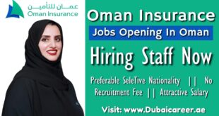 Oman Insurance Careers In Dubai - Oman Insurance Jobs
