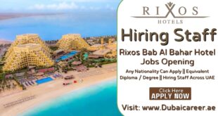 Rixos Bab Hotel Careers In Dubai - Rixos Bab Al Bahar Hotel Jobs