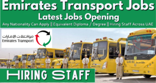 Emirates Transport Careers, Emirates Transport Jobs