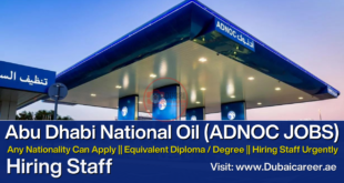 ADNOC Careers In Dubai, Adnoc Jobs