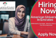 American University Careers In UAE, American University In The Emirates Jobs